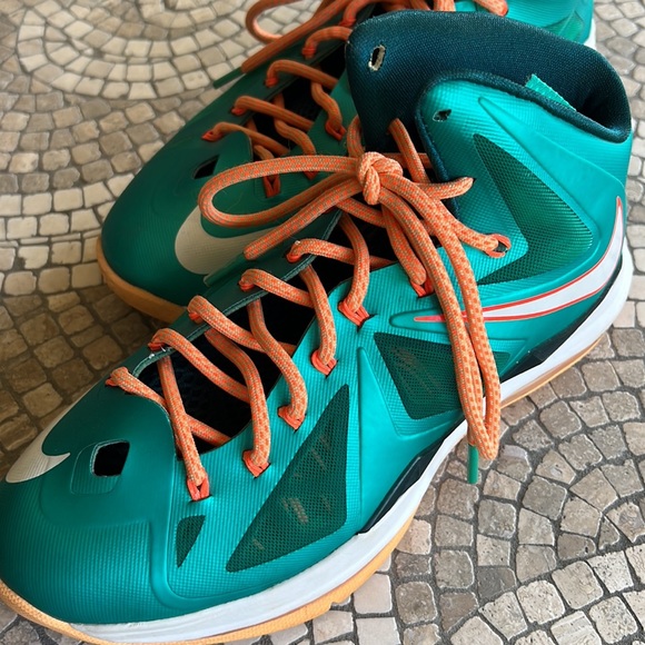 Miami Dolphin Nike Lebron size IS size 8 - Picture 11 of 13